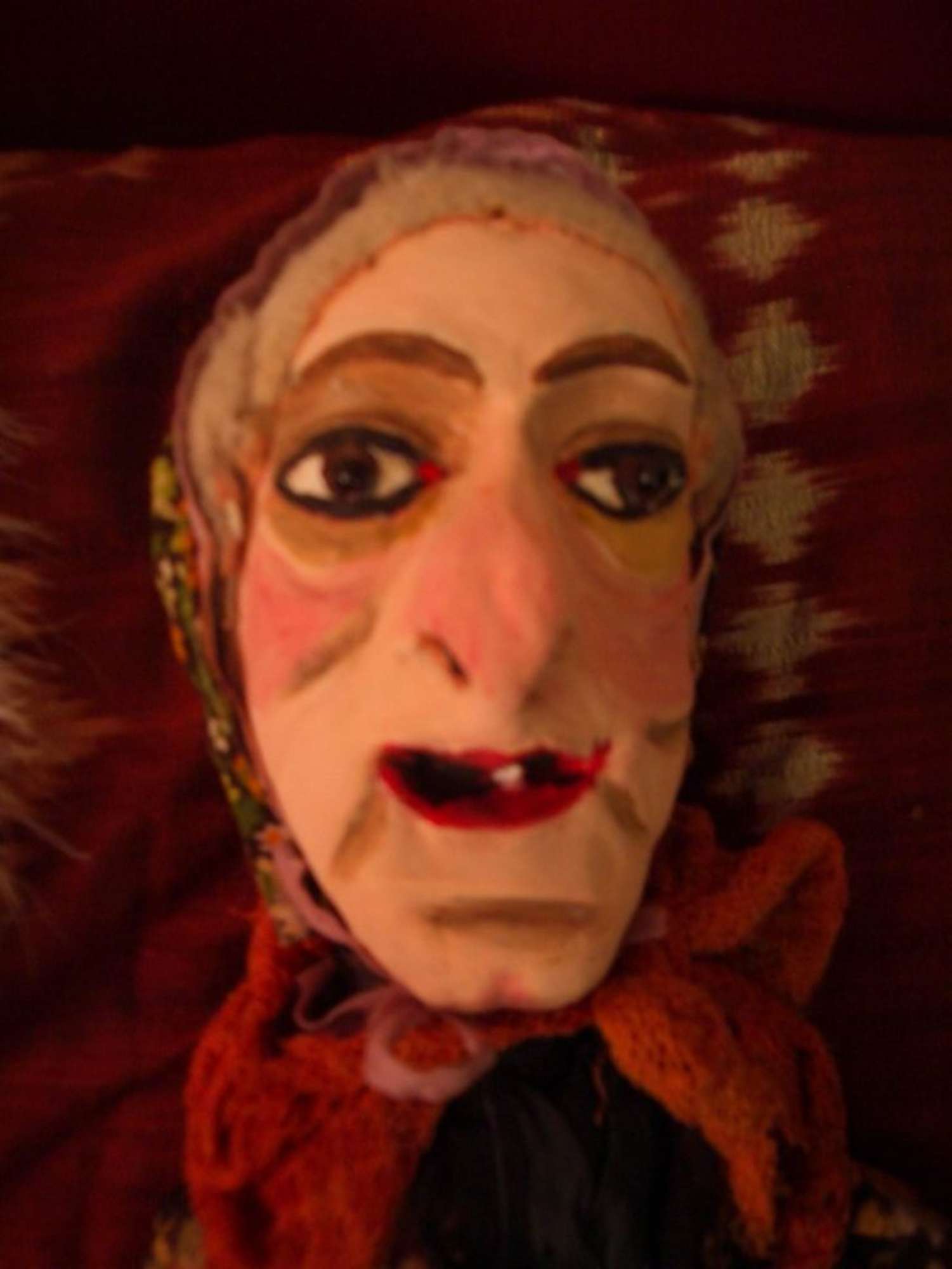 Strega Serpilla particolare del volto dopo il restauro